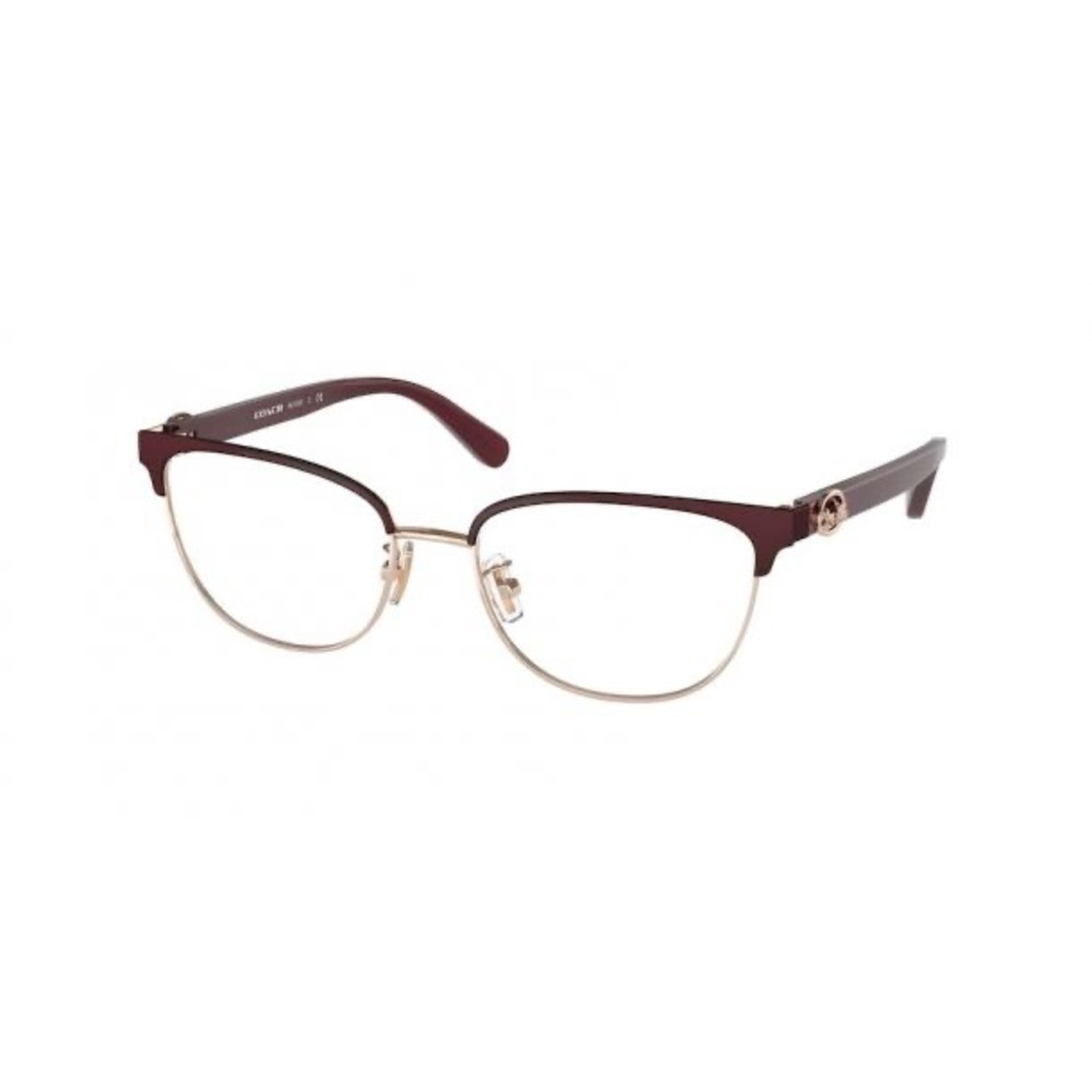 Coach Women's Glasses - Burgundy and Gold